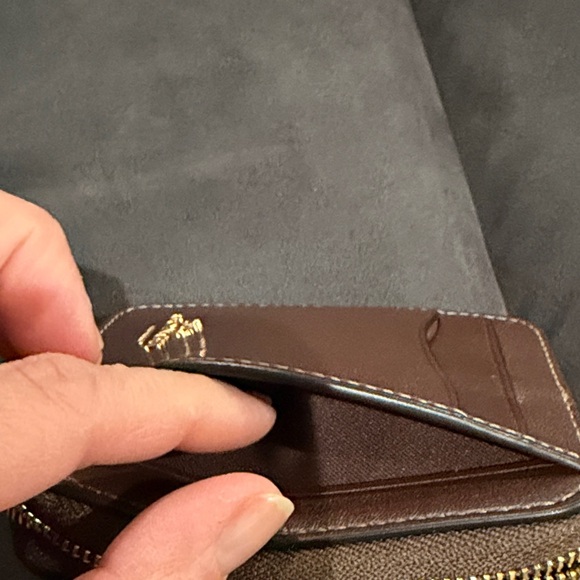 Coach Zip Card Case in Maple - Picture 8 of 13